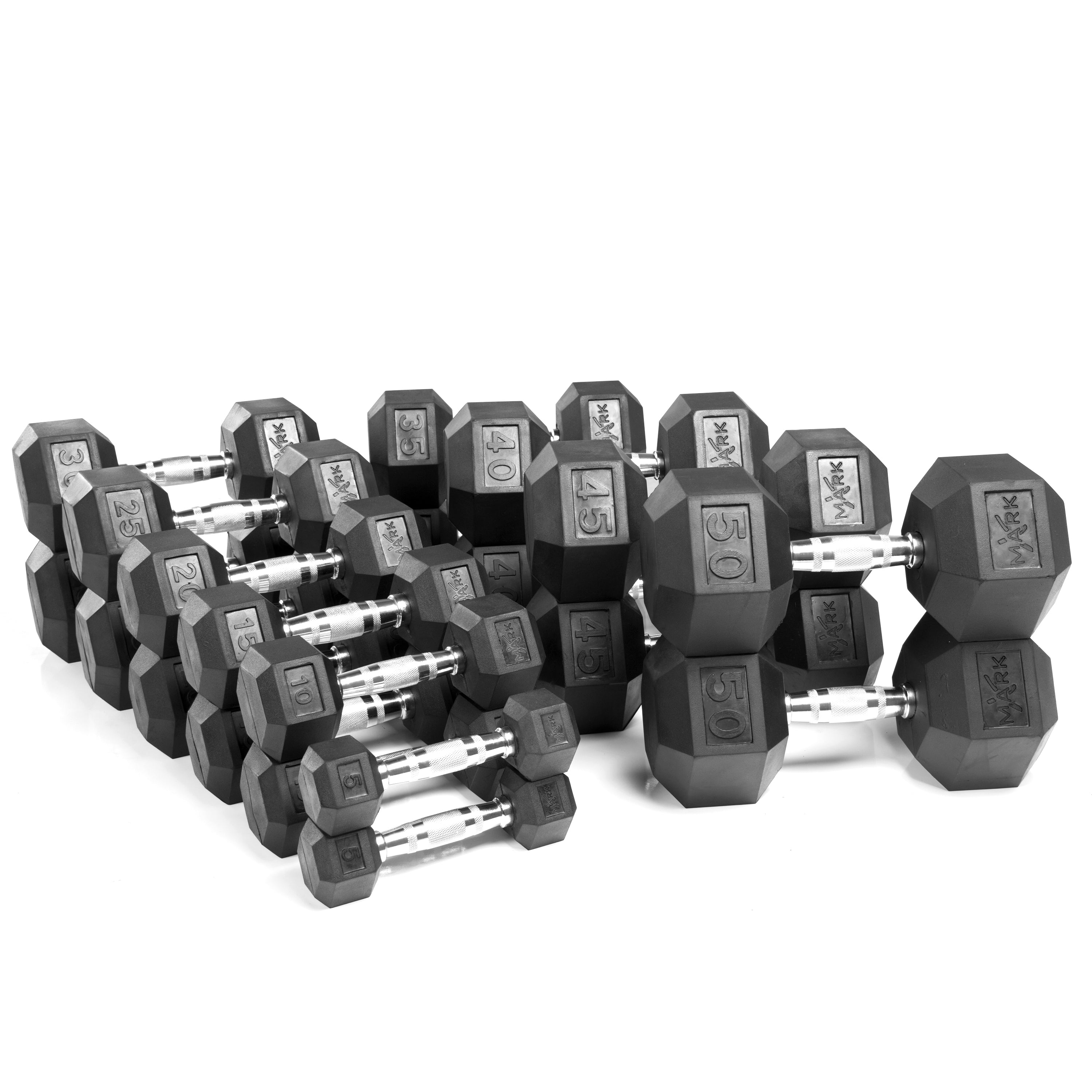 550 lbs Hex Dumbbell Set (5 – 50 lb Pairs)