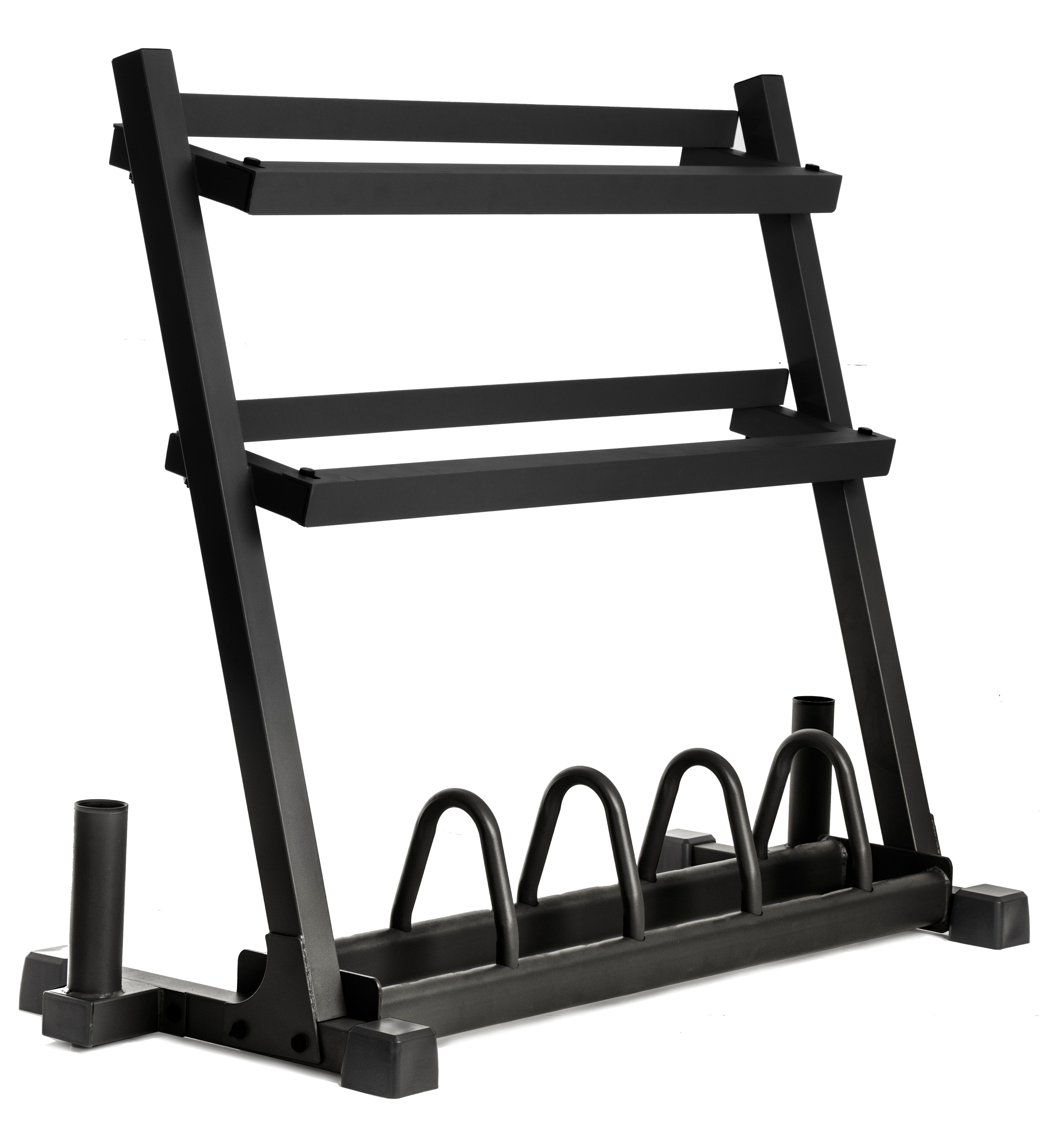 Dumbbell Barbell and Weight Plate Storage Rack XMARK