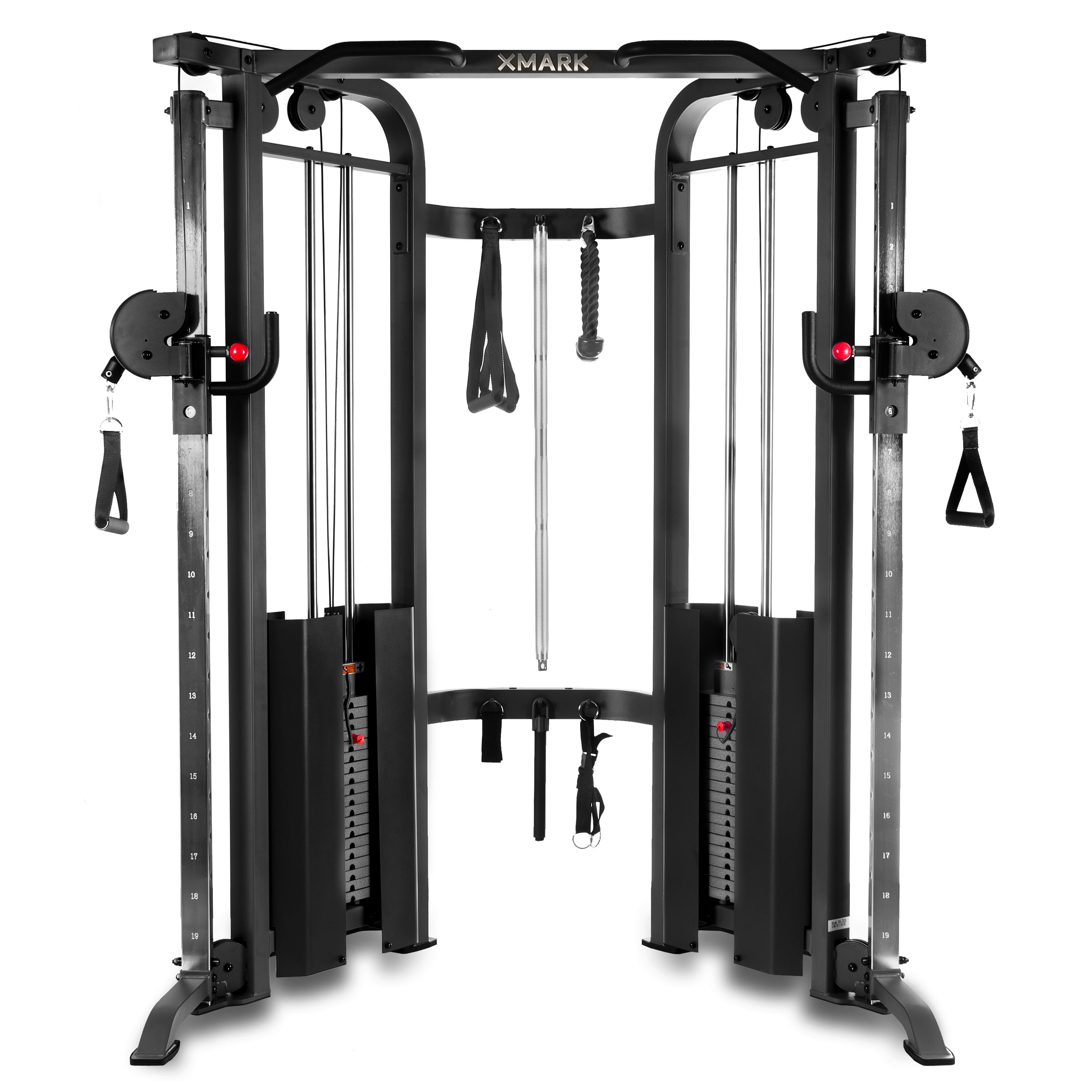 Tower 200 Door Gym Complete Full Body Workout Training System - Includes  Handles, Ankle Straps, Straight Bar, DVD + Workout Chart Home Gym Equipment