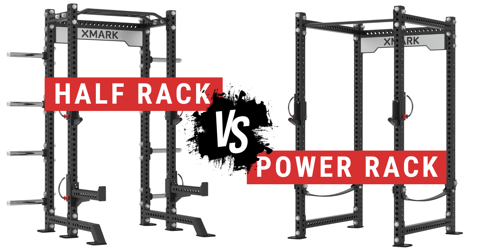 half rack and power rack next to each other