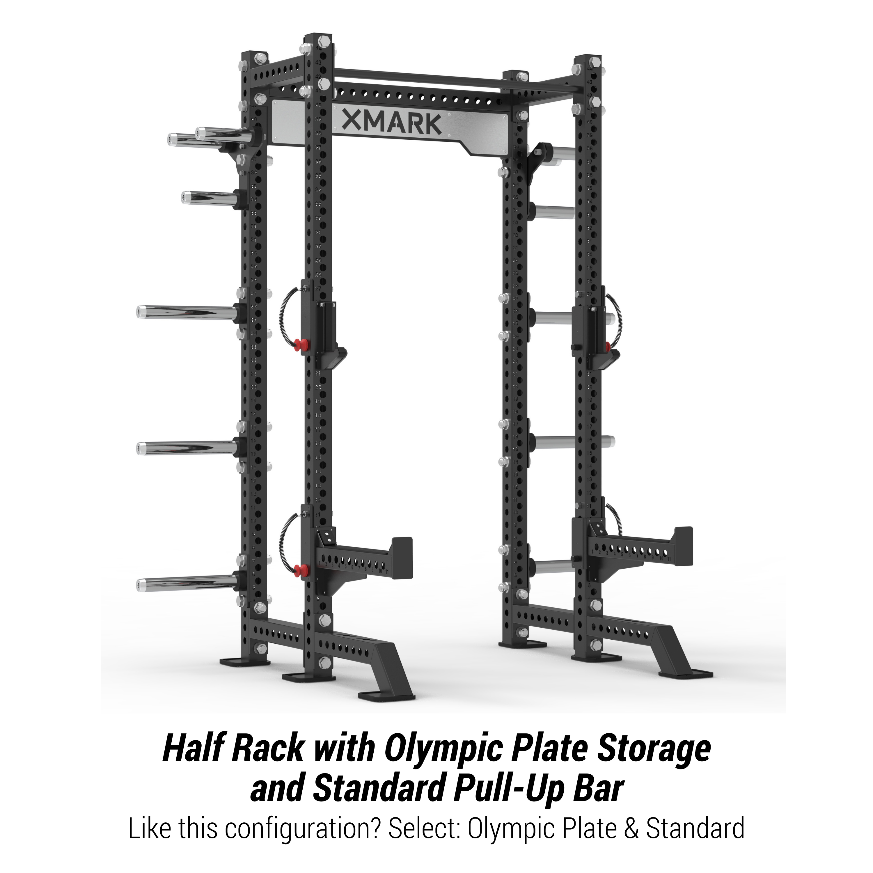 Asymmetric Power Racks Viper Half Power Rack | At Home Gym Power Rack System | XMARK