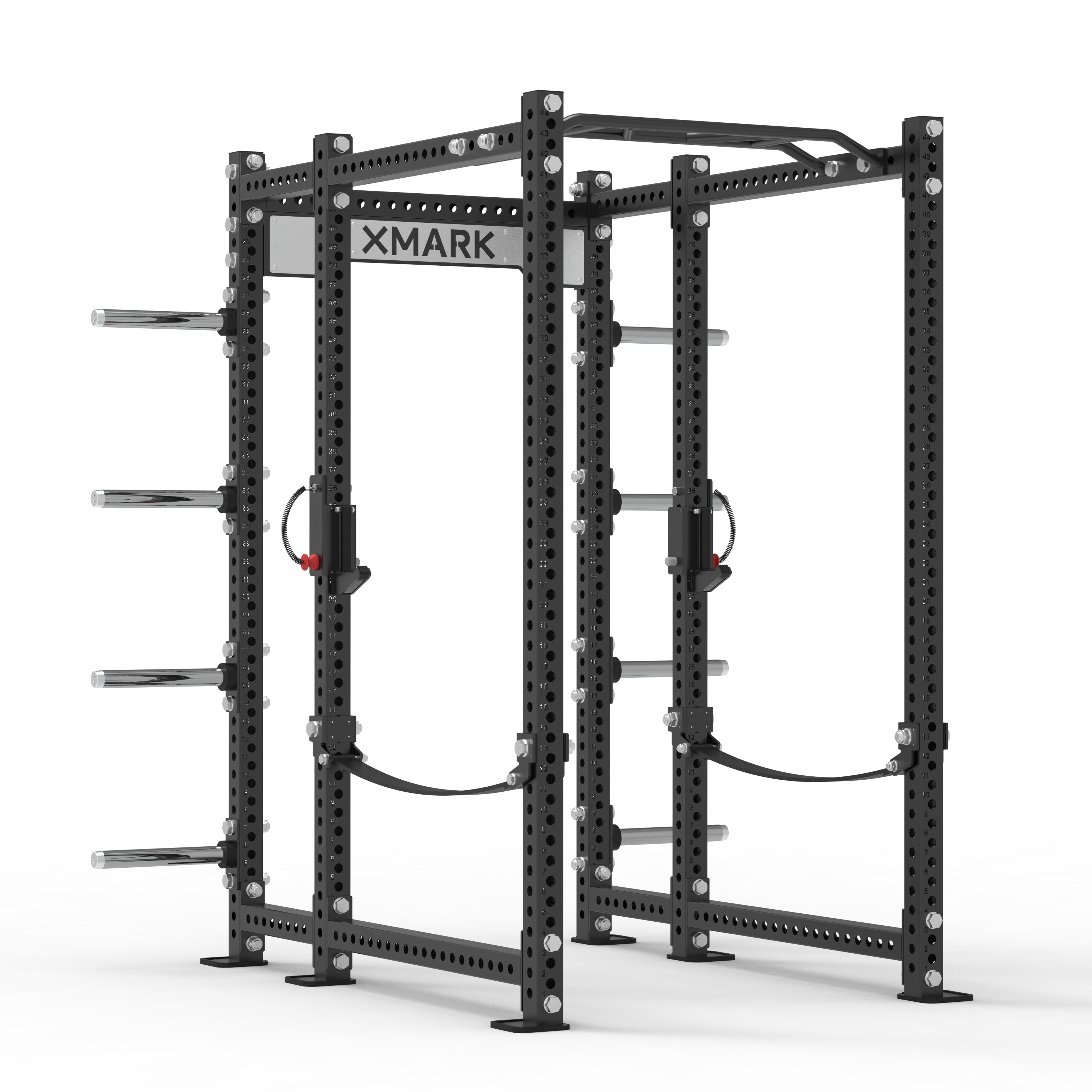 Power Rack w/ Storage & Strap Safeties | Home Gym Power Rack | XMARK
