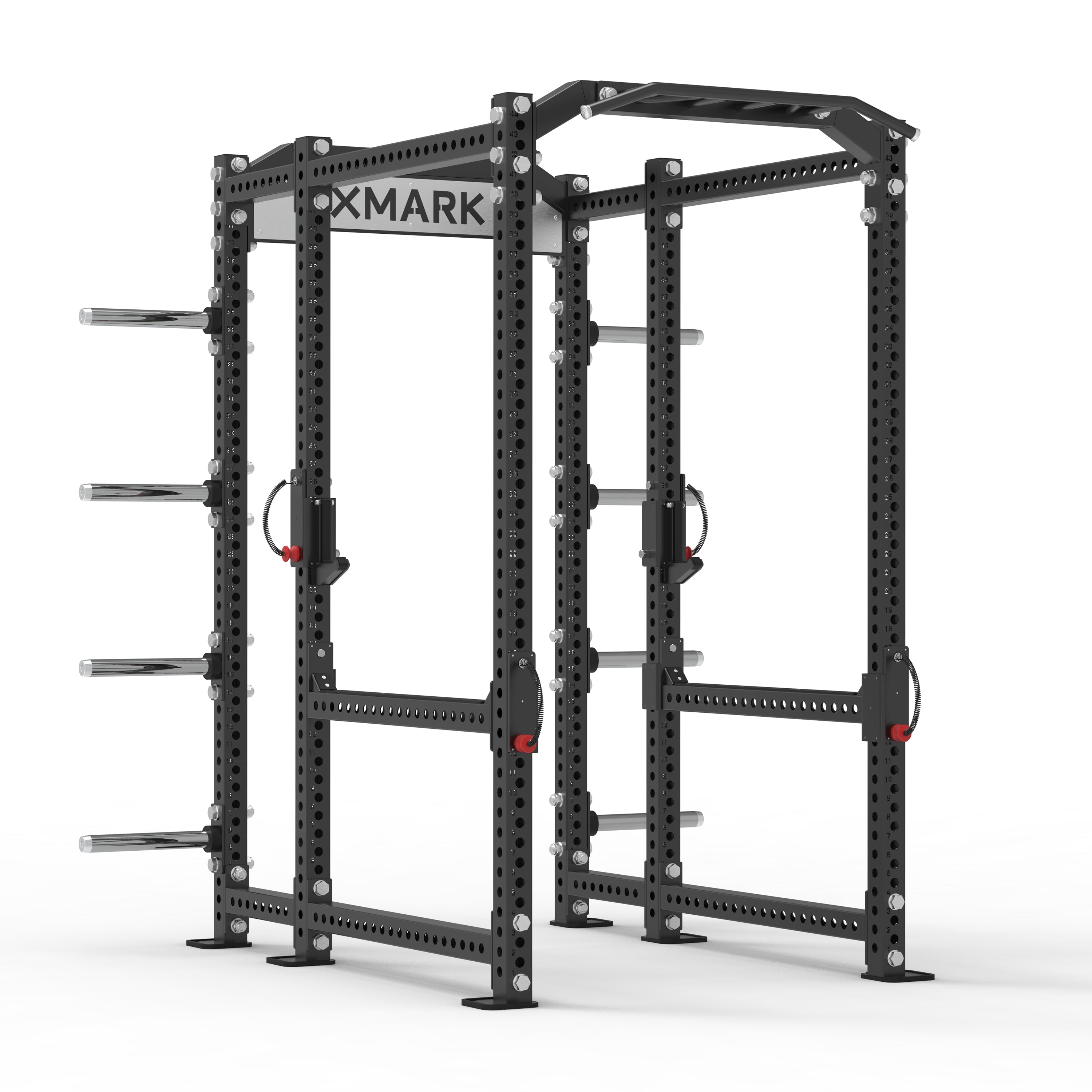 Power Rack w/ Storage & Flip Down Safeties | Home Gym Power Rack | XMARK