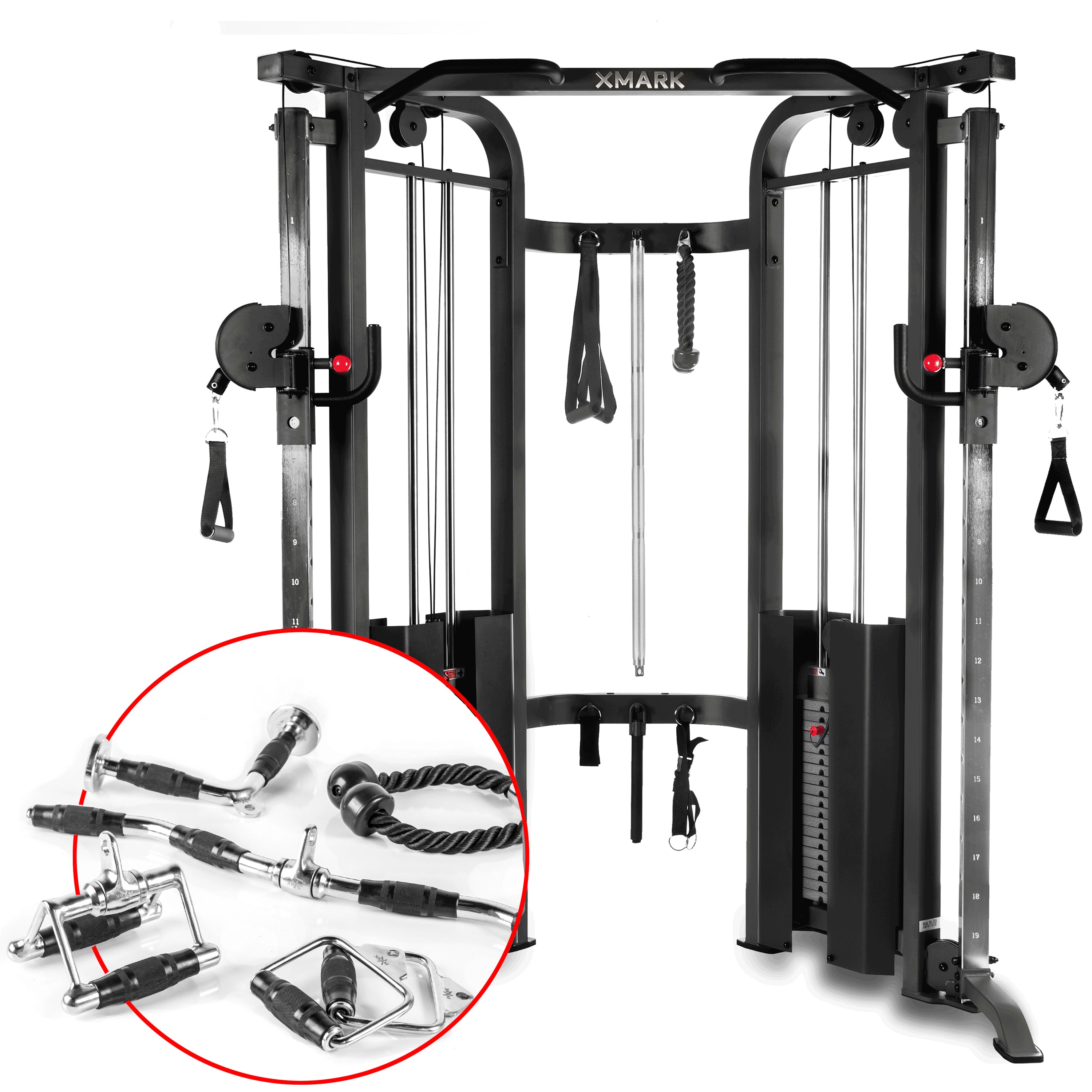 Functional Trainer Cable Machine with Upgraded Accessory Package