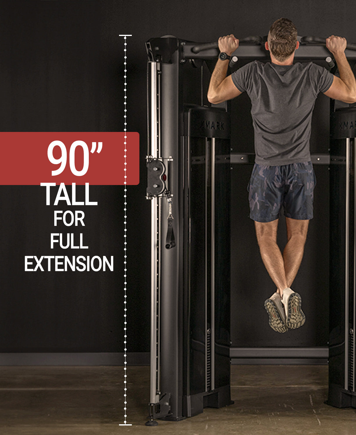 Running Trainer Stack Functional Trainer With Dual 230 lb Weight Stacks – XMARK