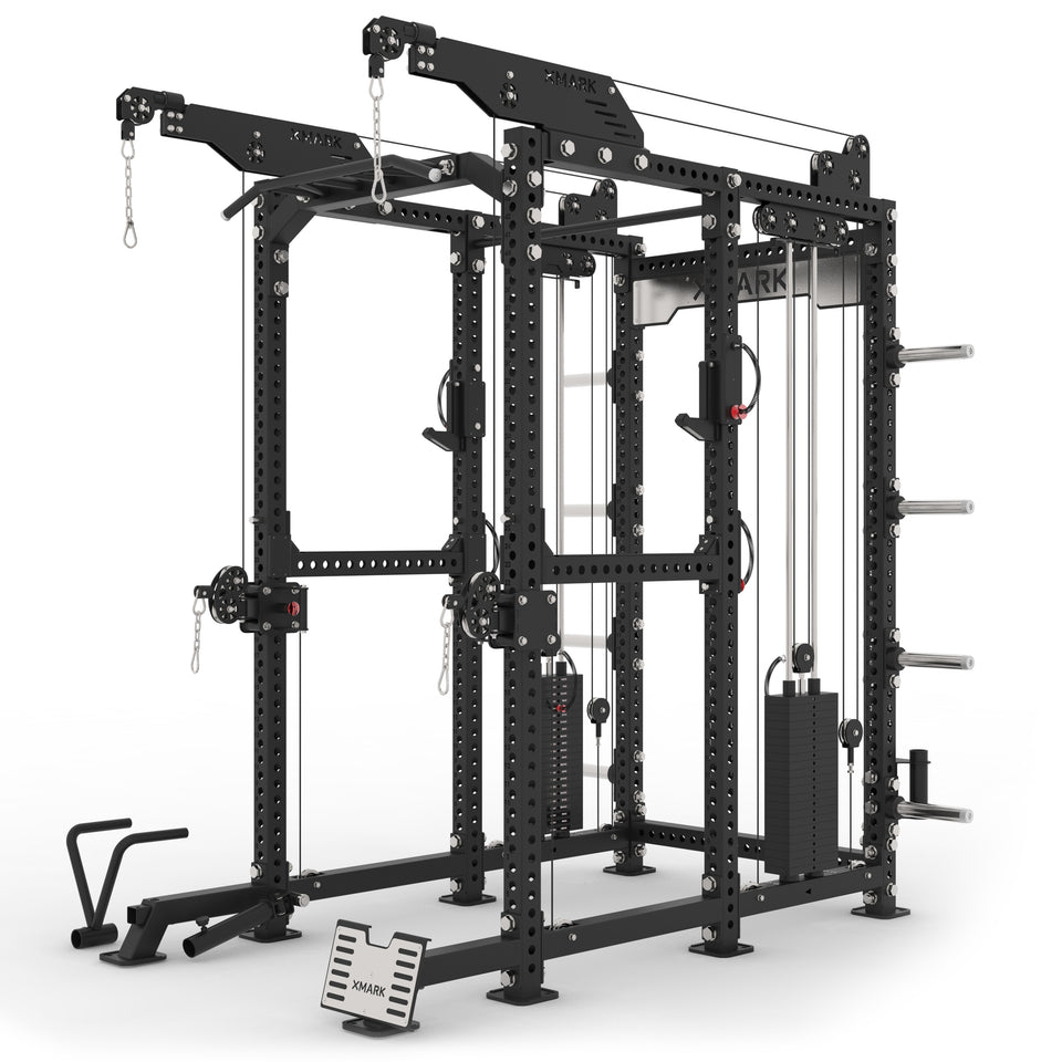 Commercial Power Rack with Pulley System | Home Gym Equipment | XMARK