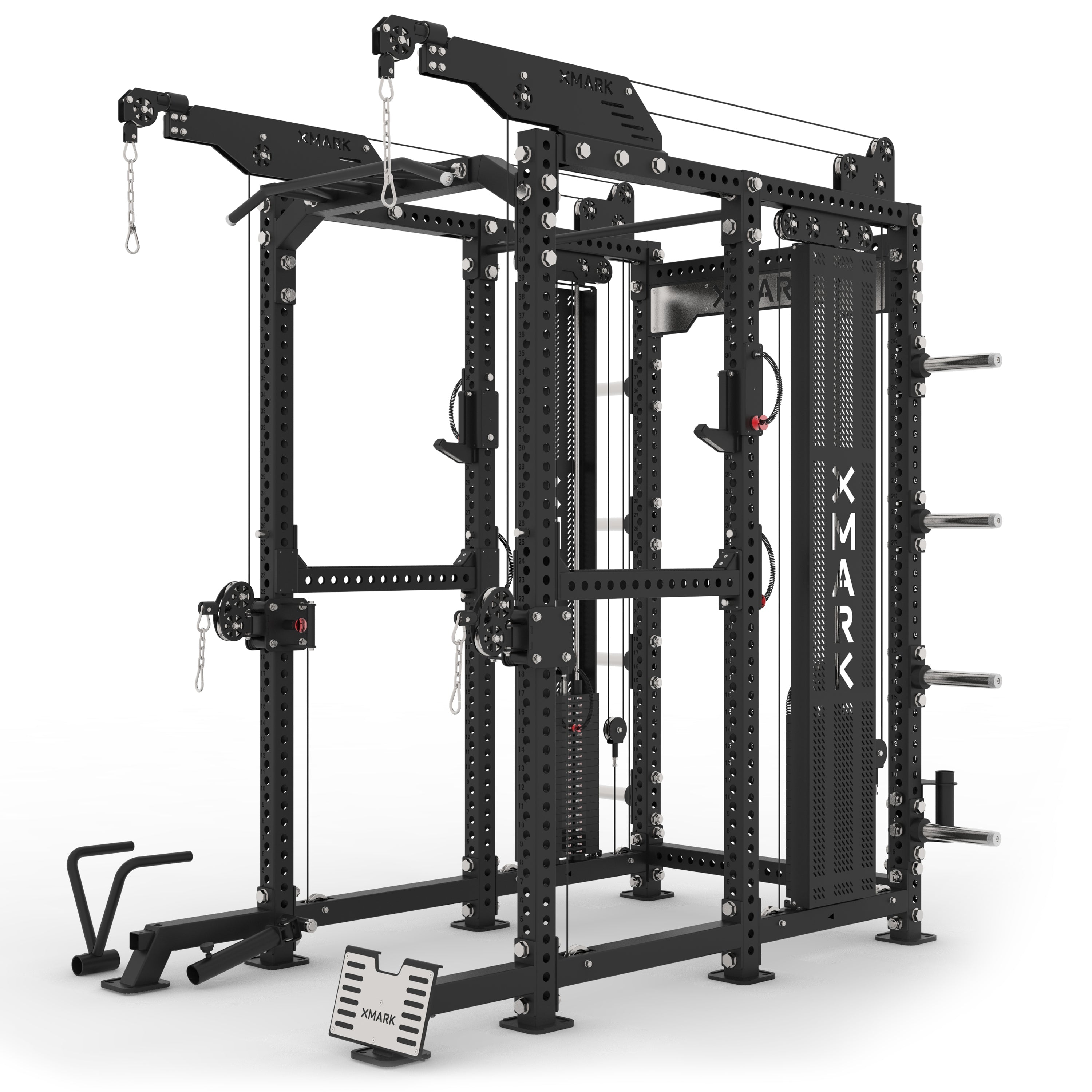 Commercial Power Rack with Pulley System | Home Gym Equipment | XMARK