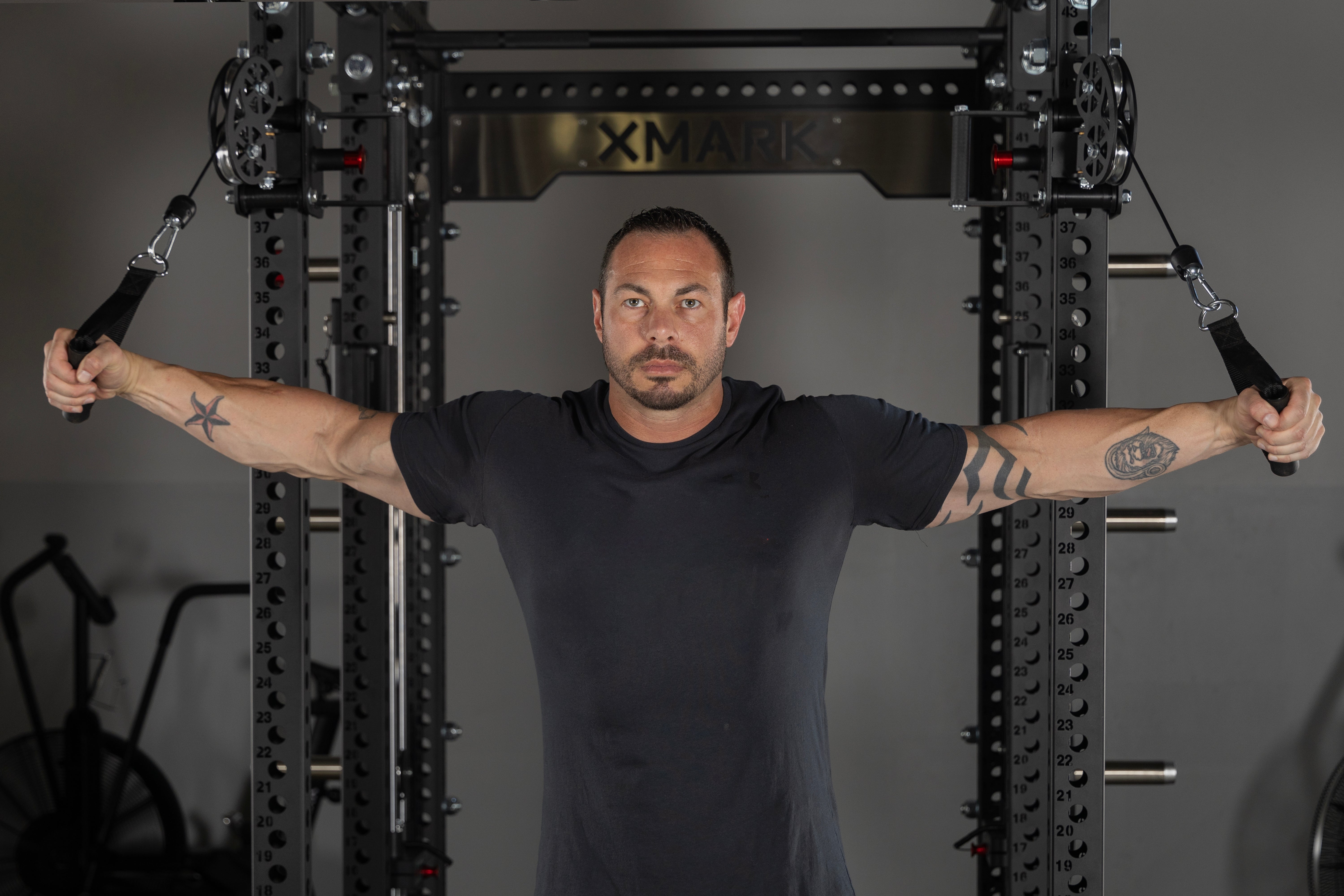 Power Rack Functional Trainer Attachment Commercial Power Rack with Pulley System | Home Gym Equipment | XMARK