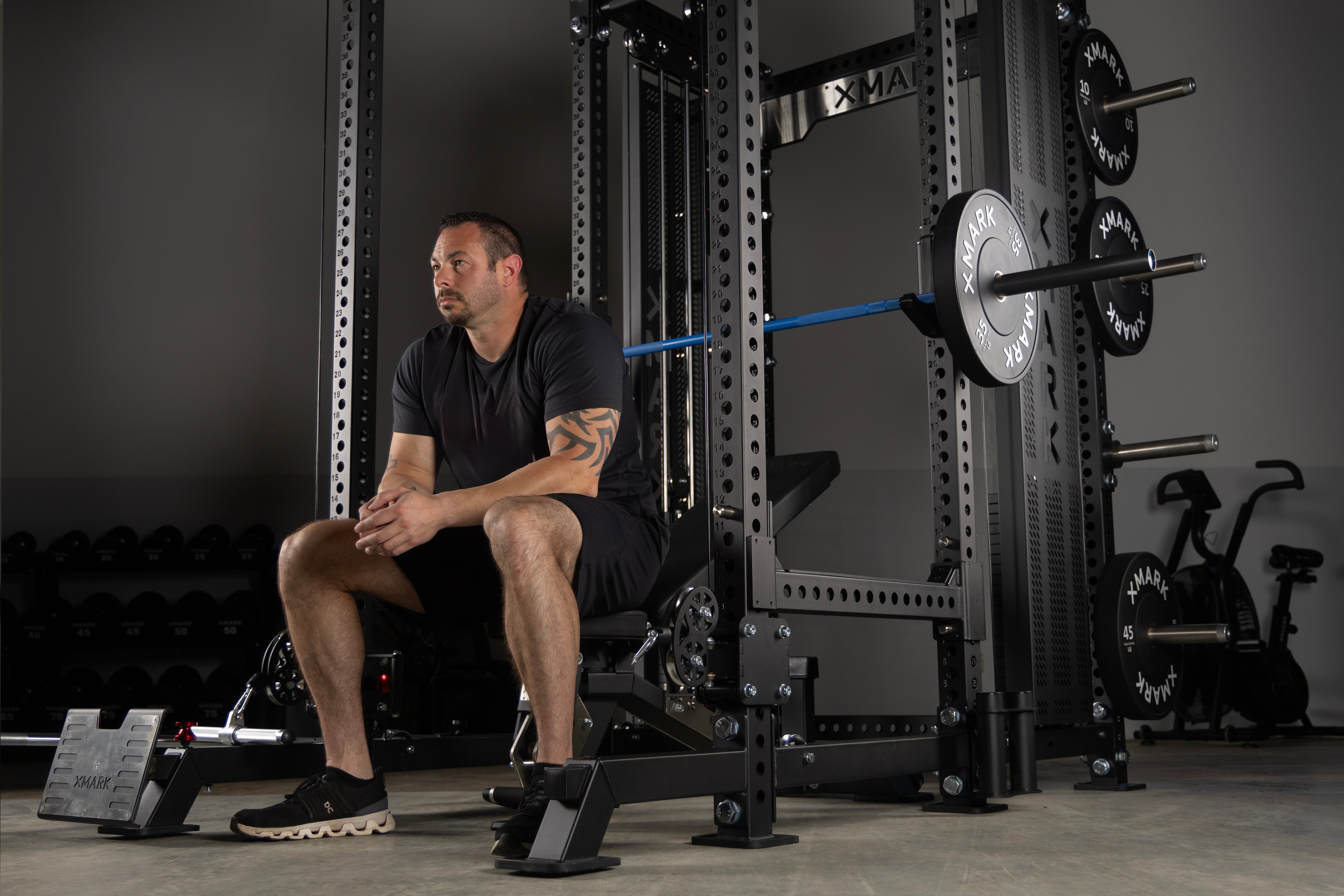 Commercial Power Rack with Pulley System | Home Gym Equipment | XMARK