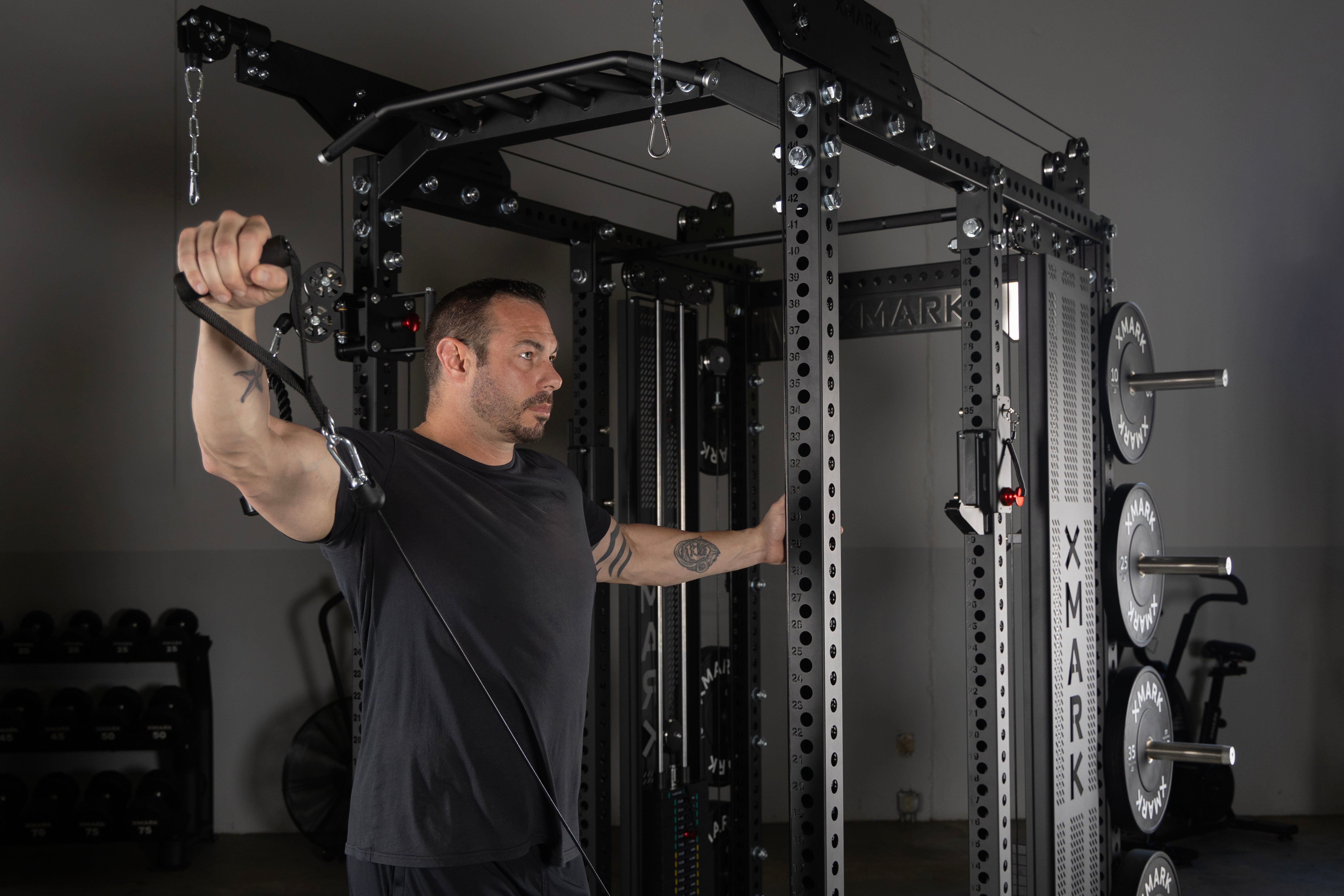 Commercial Power Rack with Pulley System | Home Gym Equipment | XMARK