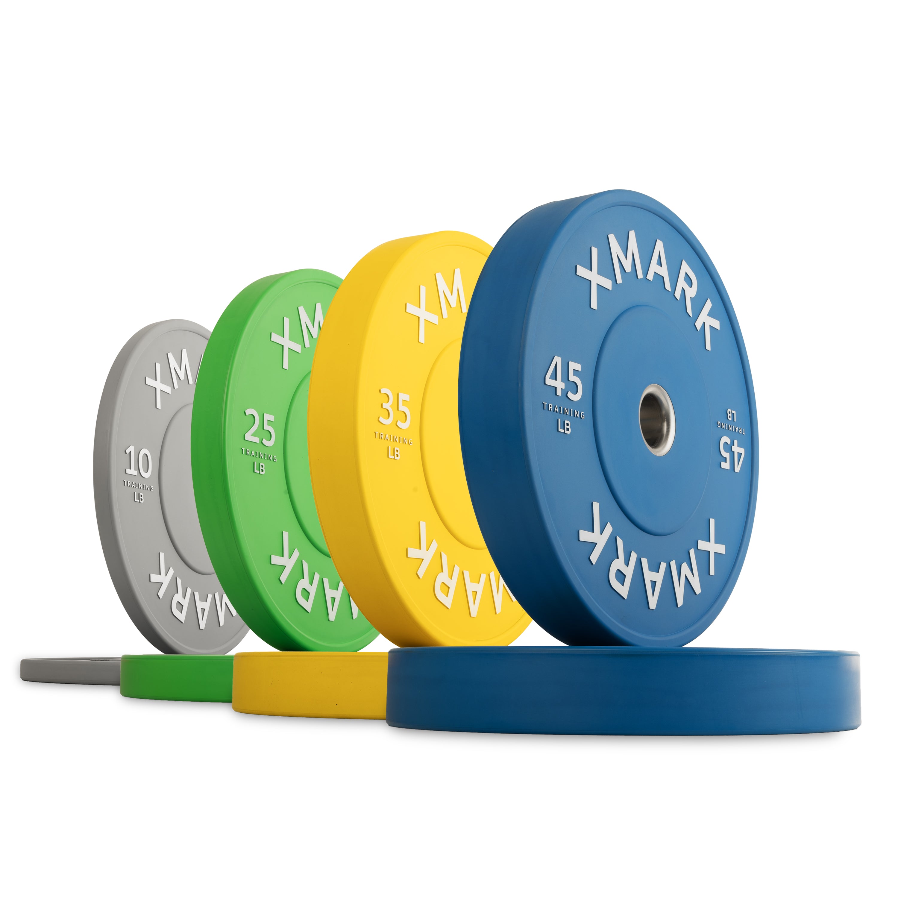 Xmark Colorful Color Bumper Plates (LB), Pairs & Sets | XMARK