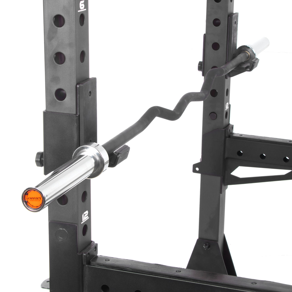 Powercurl Barbell Rack Convict 6ft Rackable Curl Bar – XMARK
