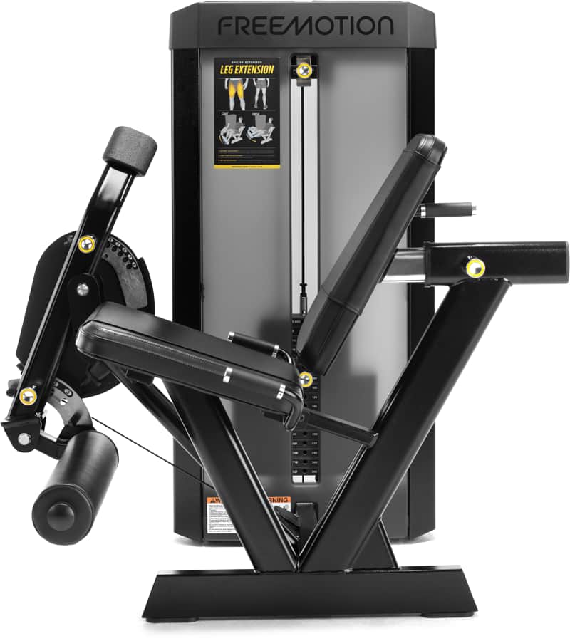 FREEMOTION leg extension, side view
