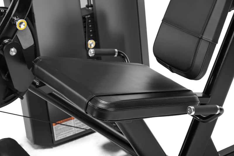 Closeup of the upholstery on a  FREEMOTION leg extension