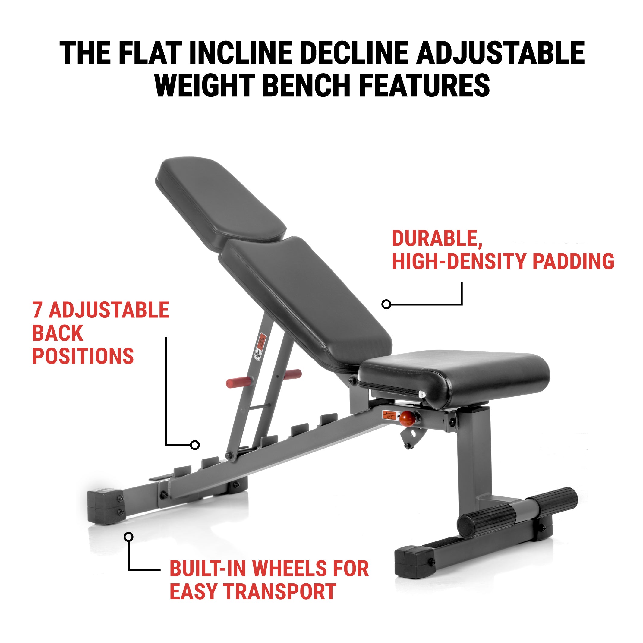 Incline Decline Flat Bench Ox Series Adjustable Flat, Incline