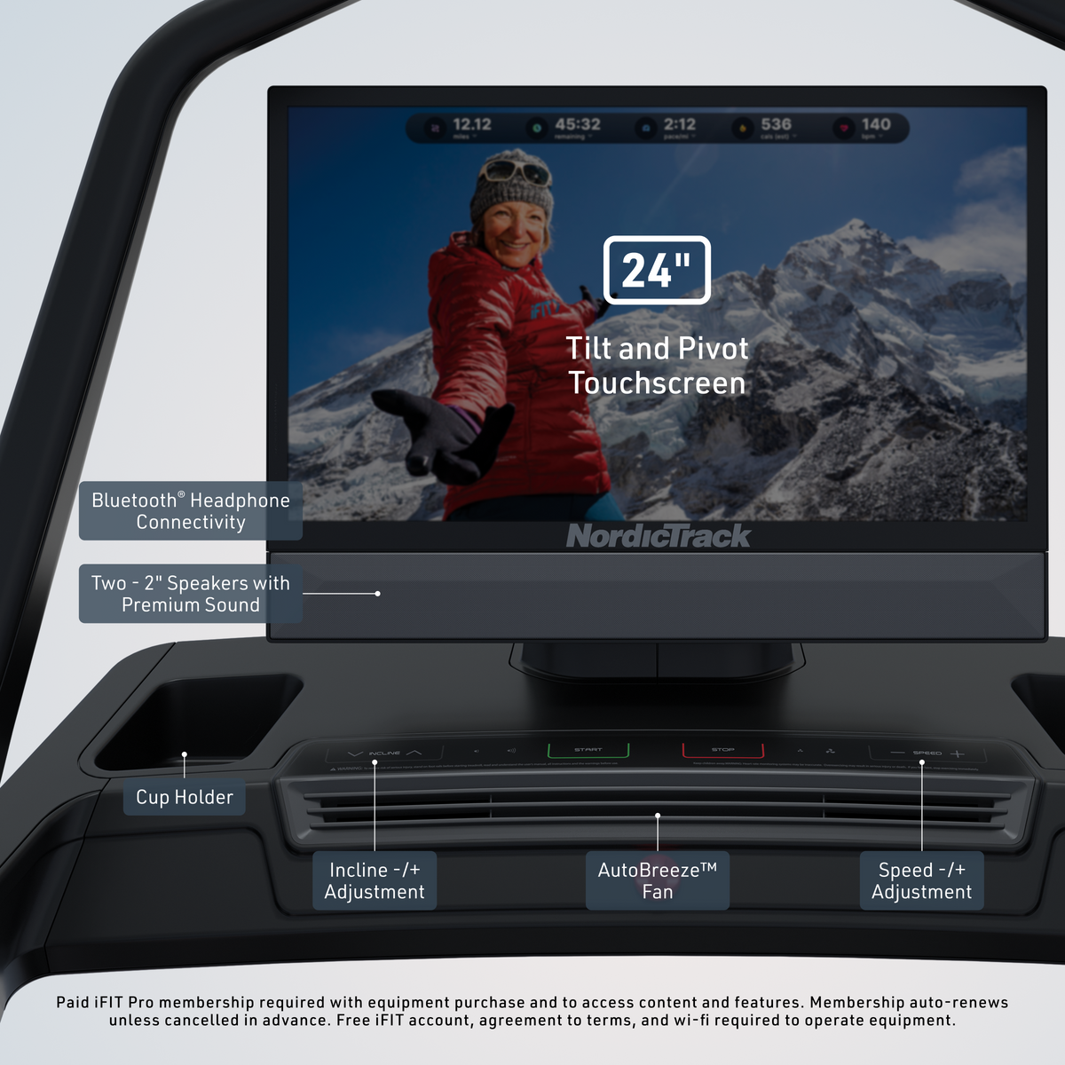 NordicTrack X24 Treadmill product image 2