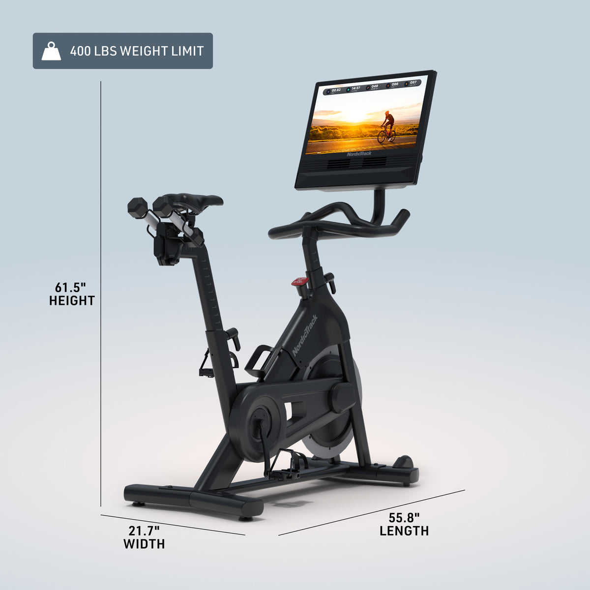 Product dimensions S24 Studio Bike