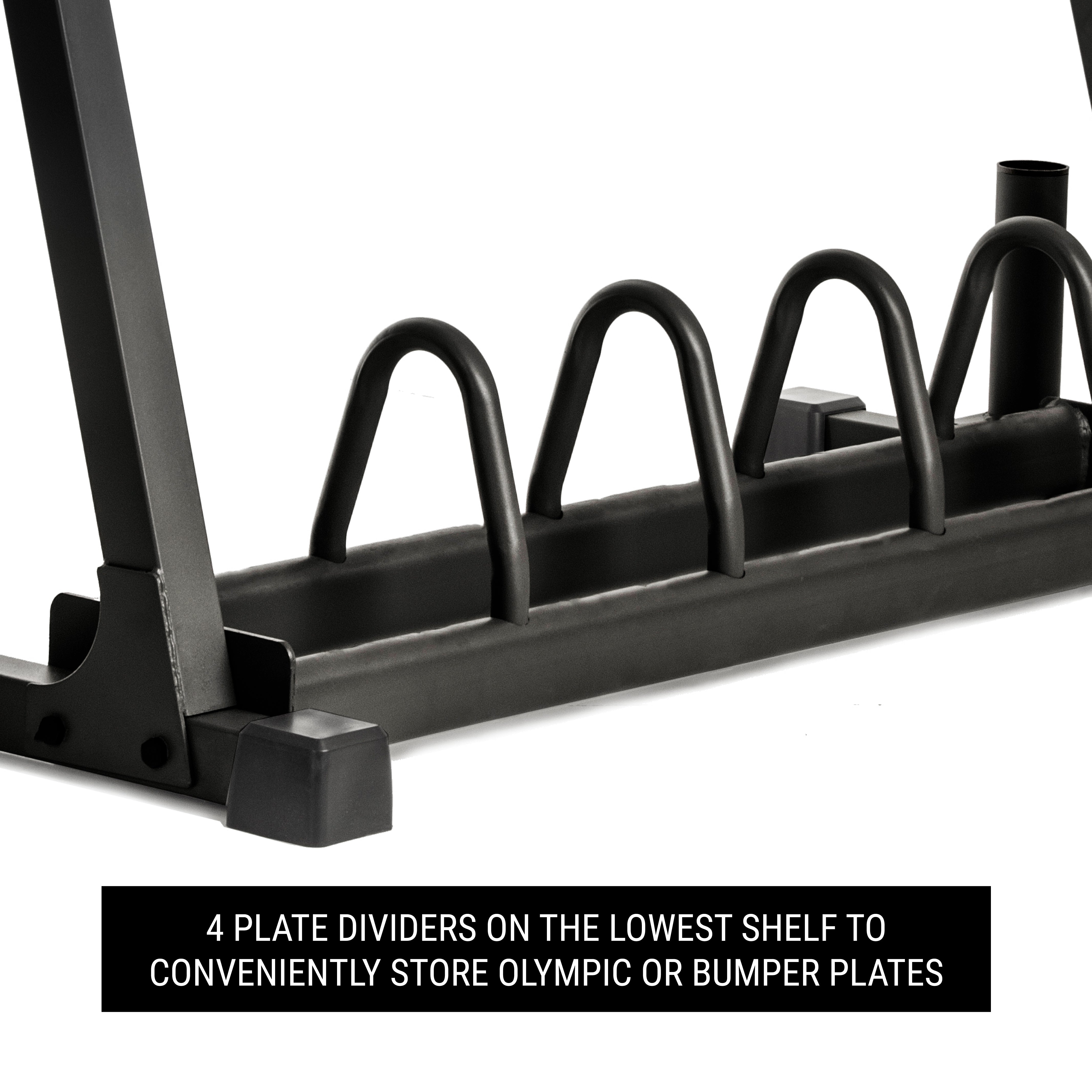 Dumbbell Rack Olympic Bar Storage Weight Plate Holder, Wall Mount