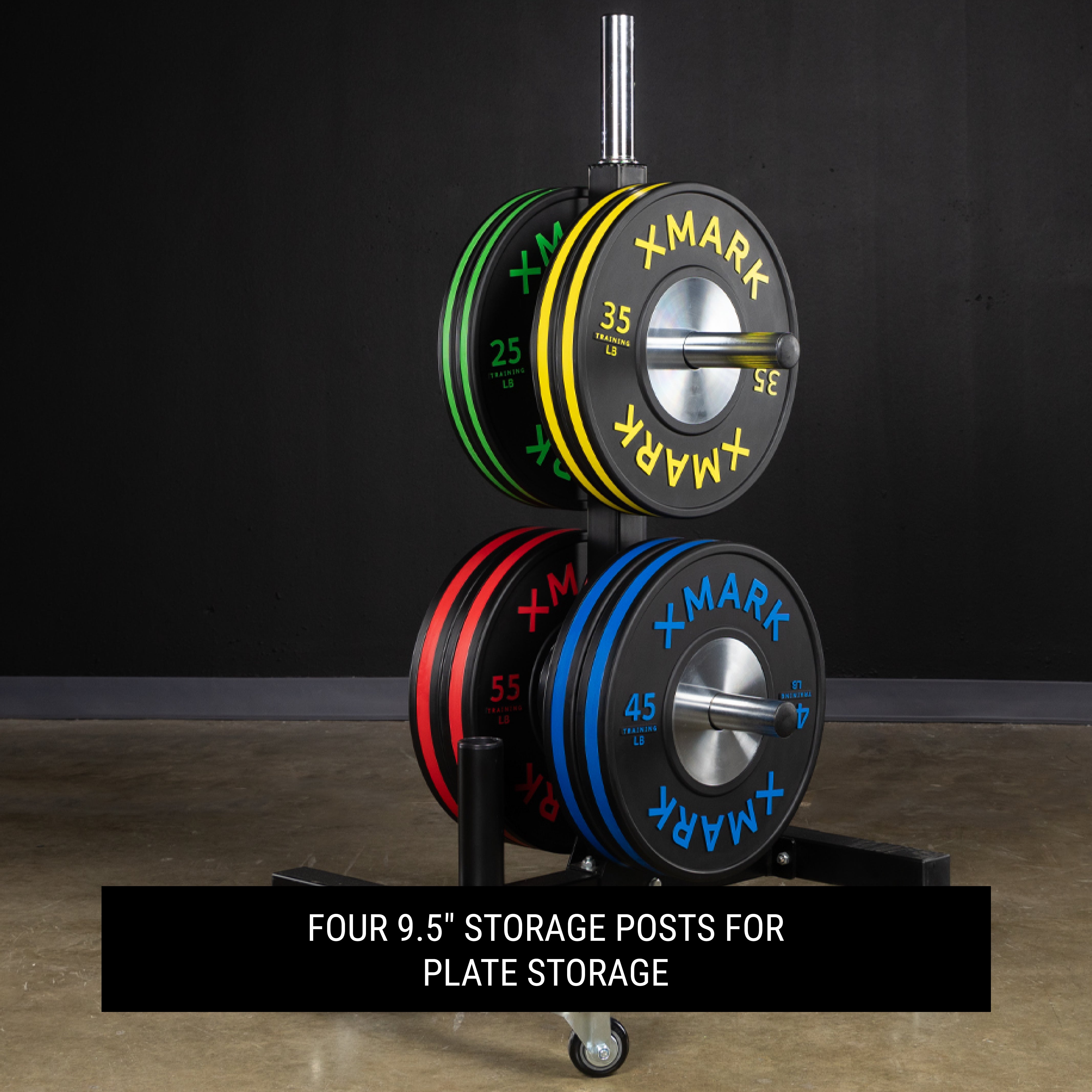 Bumper Plate Tree with plates