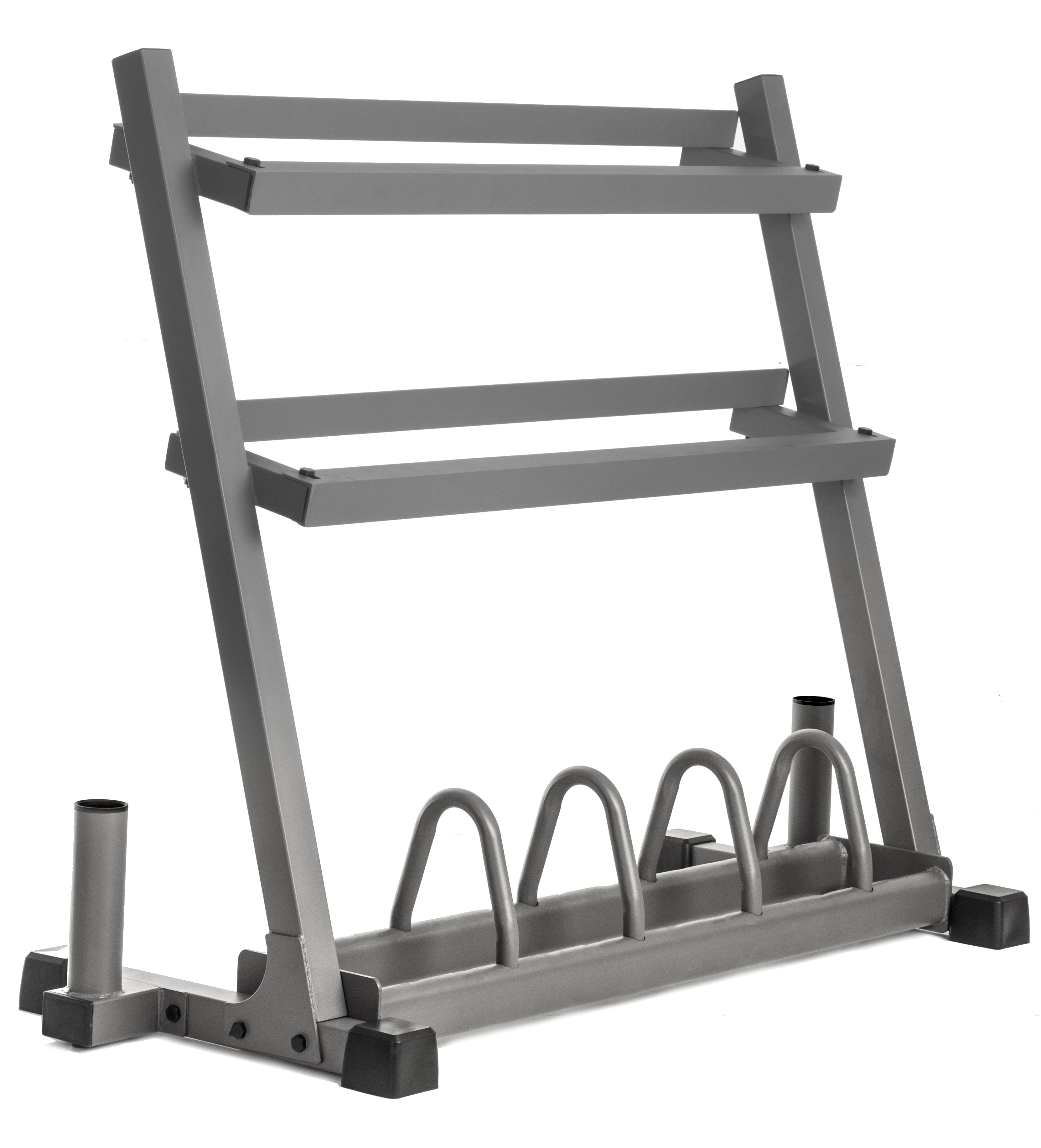 MIRAFIT 300kg Gym Weight Plate Bar Rack Storage Stand/Holder