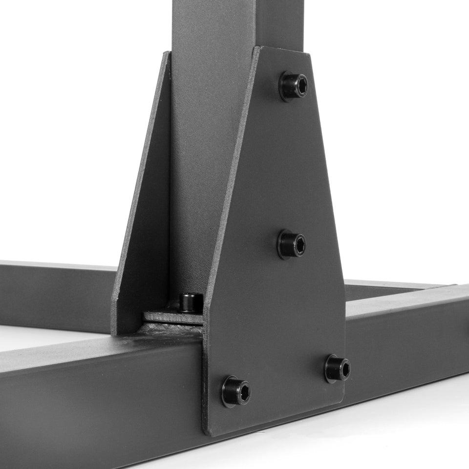 Squat Rack Bench Press with Adjustable Safety Spotters | XMARK