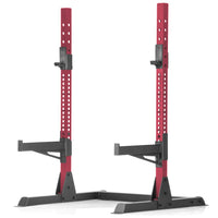 Squat Rack Bench Press with Adjustable Safety Spotters